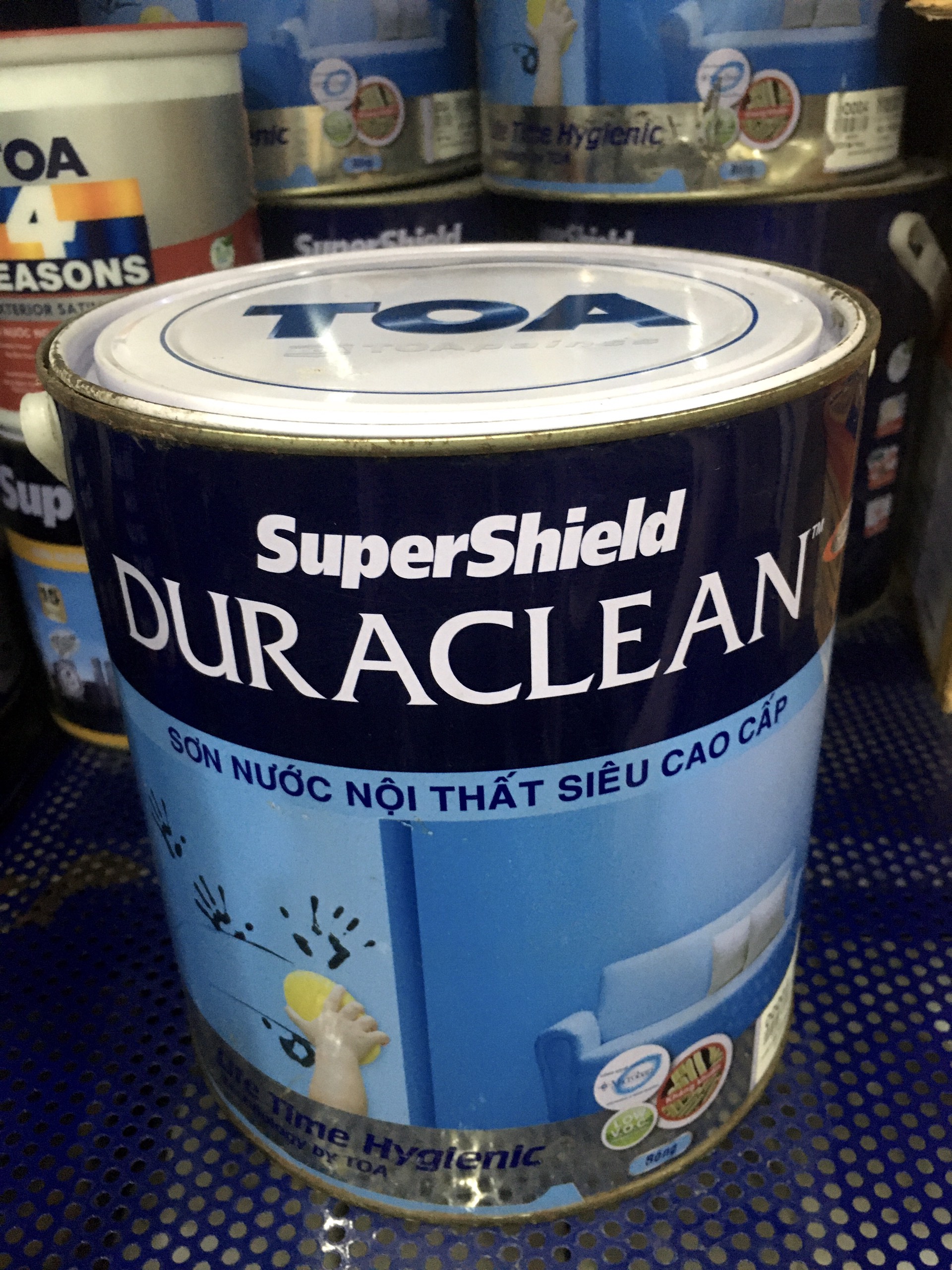 Sơn nước nội thất kháng khuẩn Toa Supershield Duraclean 3.785L