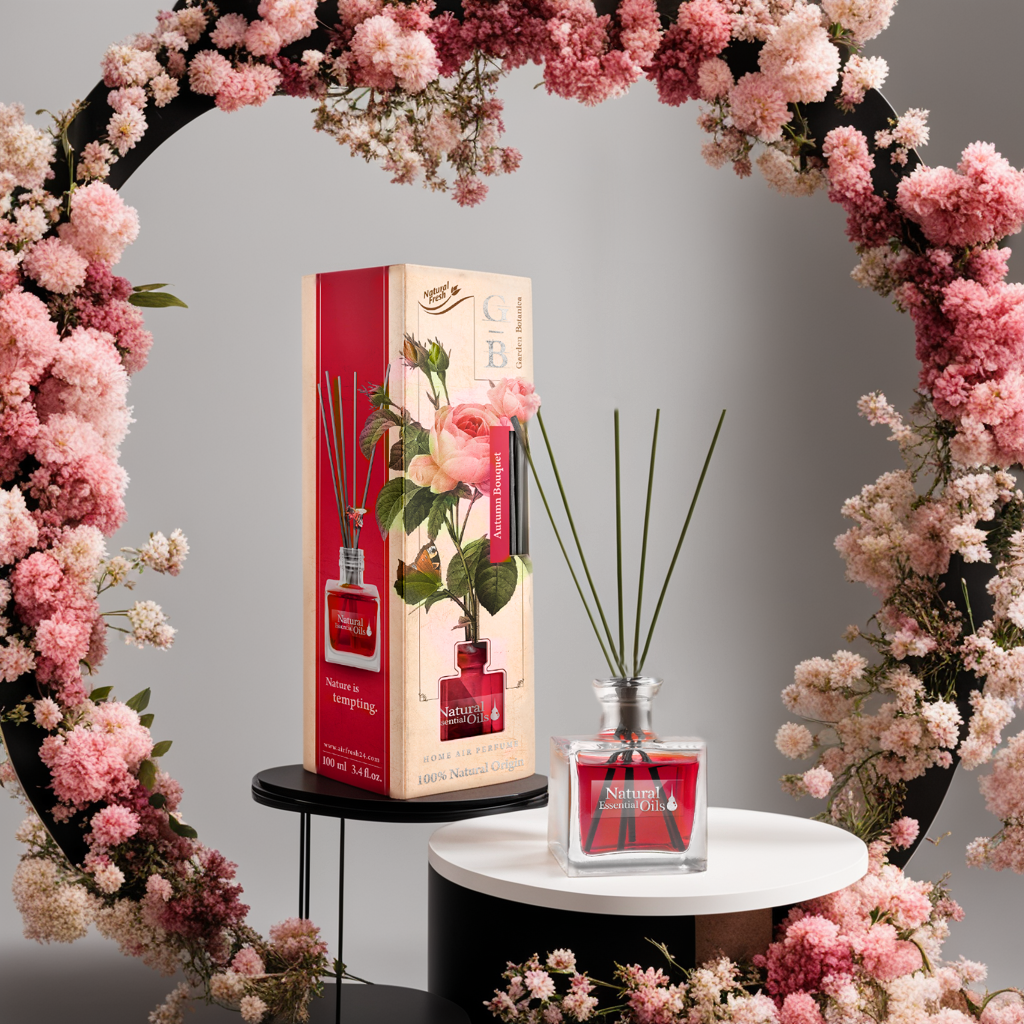 Nước hoa thơm phòng Elix - Garden Botanica - Hương Autumn Bouquet (Hoa mùa thu) - 100ml hàng Chính Hãng nhập khẩu Ba Lan