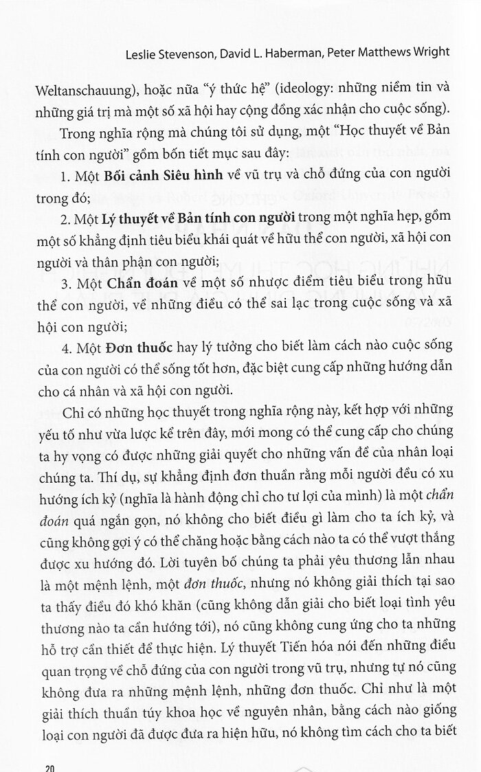 Mười Hai Học Thuyết Về Bản Tính Con Người