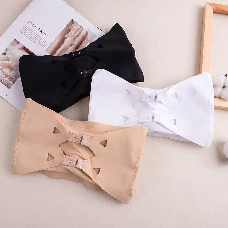 M62. Áo bra không dây áo ngực không gọng mút mỏng dáng quây ngang cài sau siêu hot