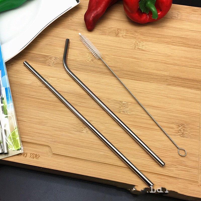 Bộ 2 Ống Hút Inox + 1 Thanh Khuấy Cọ Rửa Không Gỉ Không Độc Hại