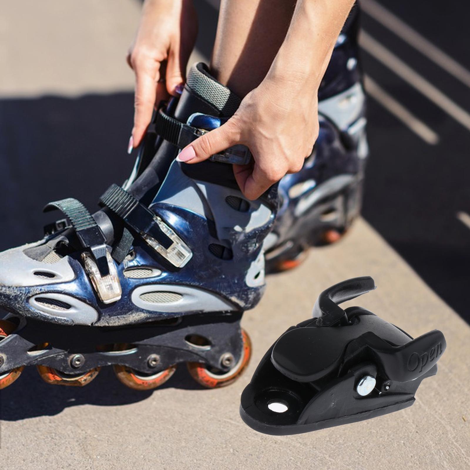 Inline Roller Skate Spider Buckle Portable Replacement Mounting for Skiing black