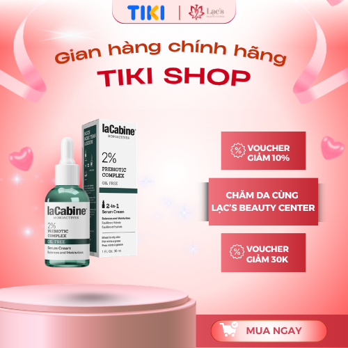 Serum nuôi dưỡng và kiểm soát dầu LaCabine 2% Prebiotic Complex 30ml