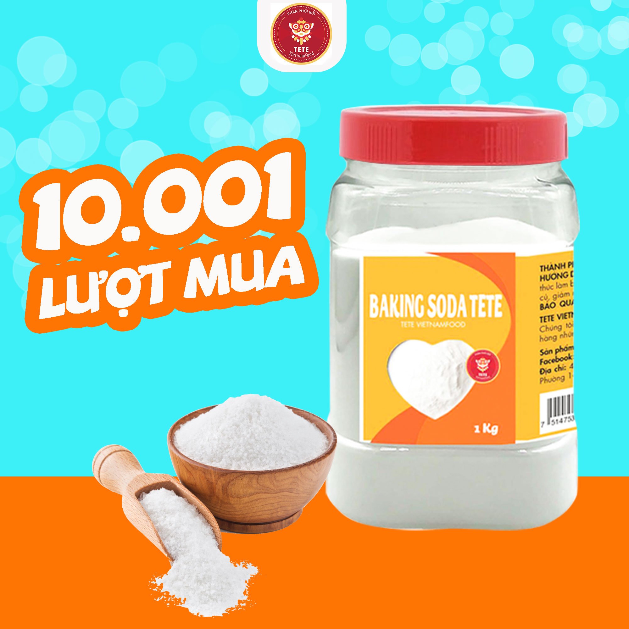 500gram Bột Baking Soda Đa Công Dụng Arm & Hammer TETE