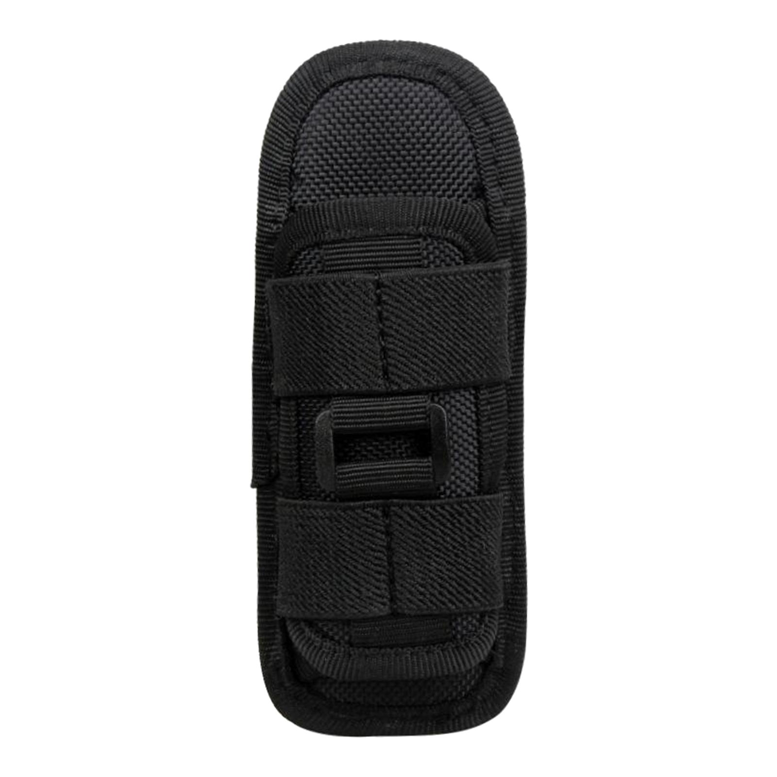 360° Rotating Flashlight Pouch Holster Holder Case Pouch with Belt Clip Duty