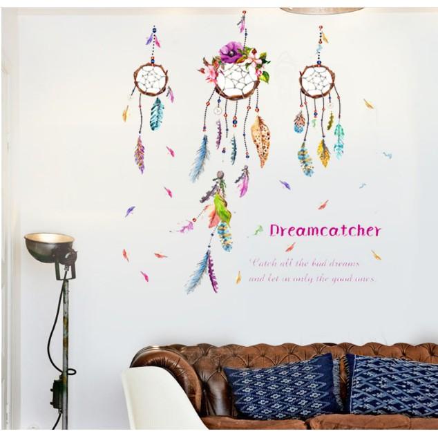 Decal trang trí tường - DREAMCATCHER sắc màu