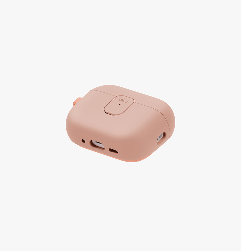 Ốp Bảo Vệ UNIQ CLYDE Cho AIRPODS PRO 3 Có Khóa Cài Nam Châm Bấm Nút Tự Bật Nắp Phối Hai Màu Thời Trang Có Sạc Không Dây Hàng Chính Hãng