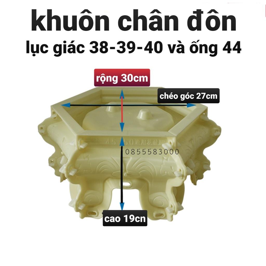 Khuôn đúc chậu cảnh lục giác 38 và chân đôn