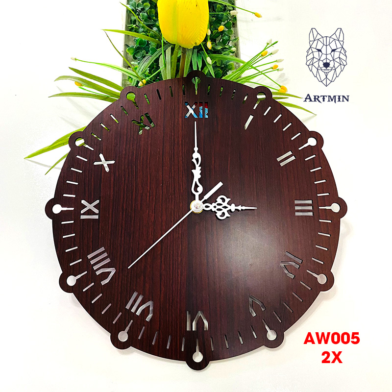 AW005 - Đồng Hồ Gỗ Treo Tường – Décor Trang Trí Nghệ Thuật