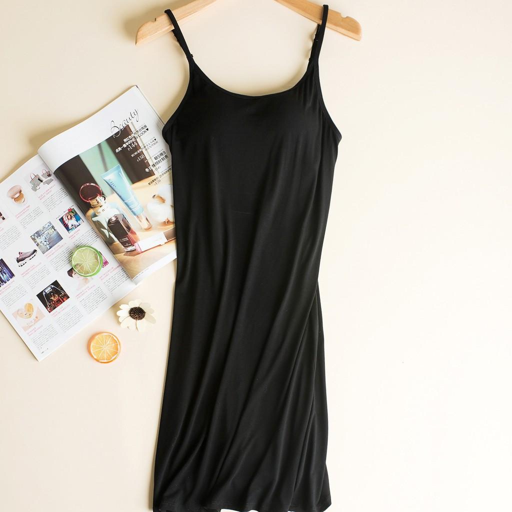 Váy Ngủ 2 DâyCó Đệm Ngực, Chất Vải Đẹp, Đóng Gói Túi Zip Cao Cấp