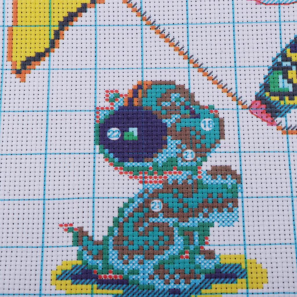 Stamped Cross Stitch Kits DIY Needlework Kits - Little Girl, 11CT, 38x37cm