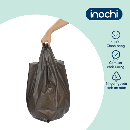 Túi rác tiện dụng Inochi - Soji 25L x 28 túi (Size M)(có quai cầm)