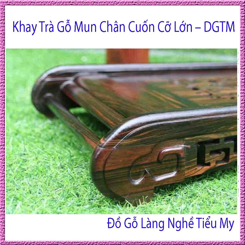 Khay trà chân Cuốn Thư gỗ Mun cực sang trọng, độc đáo. Cao Cấp - Khay Đựng Nước Inox 304