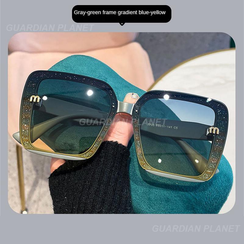 Kính mặt trời phân cực kính mắt vuông Color: Gray Box Gradient
