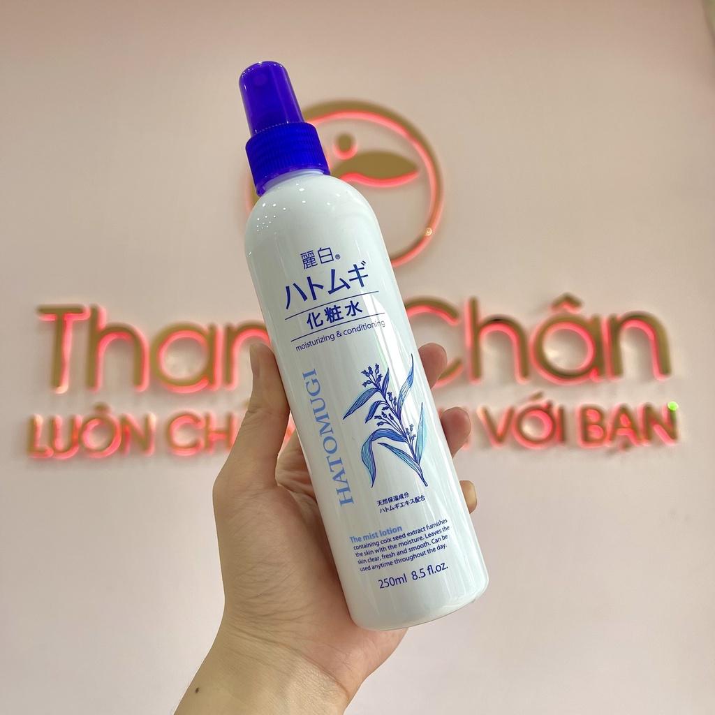 Xịt Khoáng Ý Dĩ Dưỡng Ẩm Làm Sáng Da Hatomugi Moisturizing &amp;amp; Conditioning The Mist Lotion 250ml