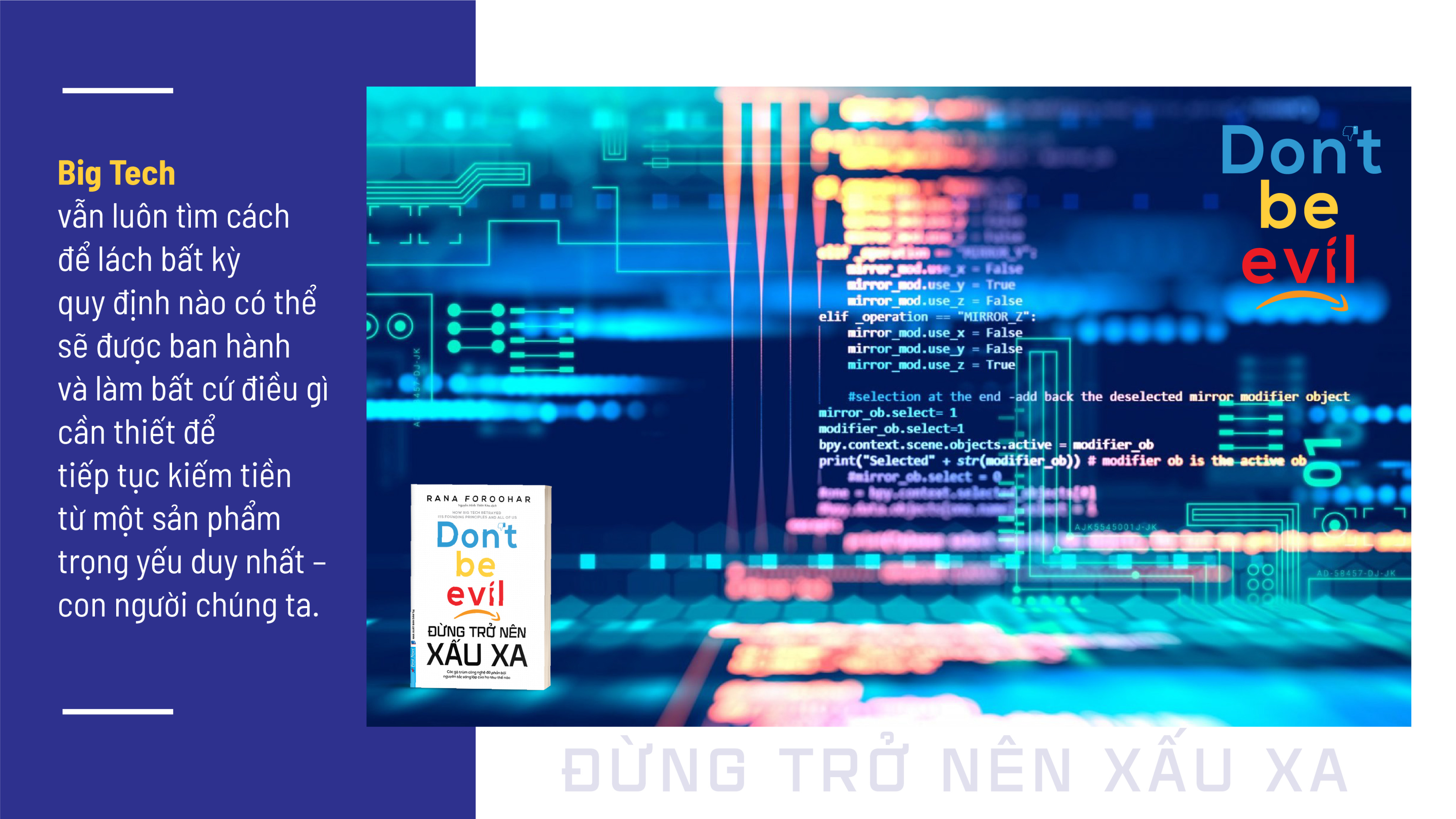 Sách Đừng Trở Nên Xấu Xa - First News