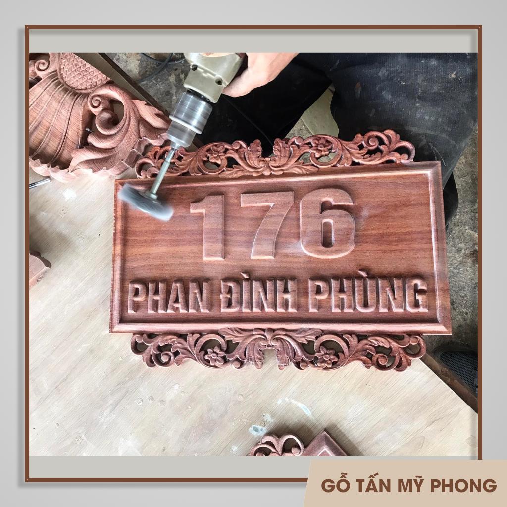 Bảng tên bằng gỗ phong cách cổ điển vintage | Decor trang trí nhà cửa, biệt thự | Biển hiệu công ty