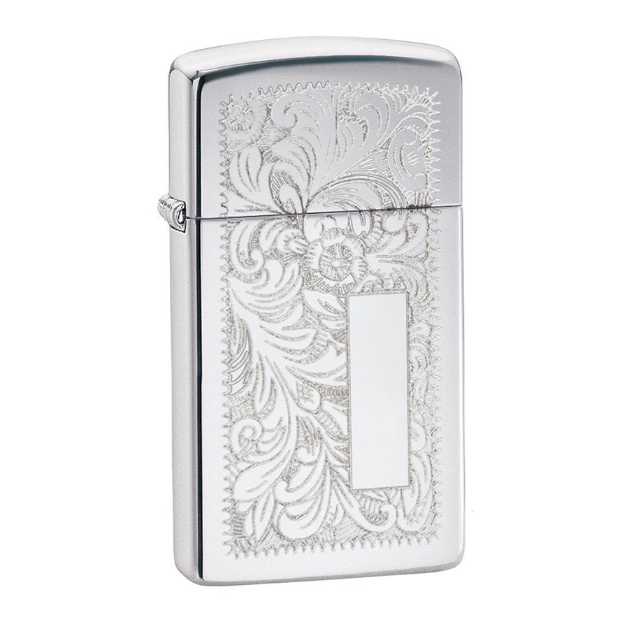 Bật Lửa Zippo 1652 Slim Venetian High Polish Chrome