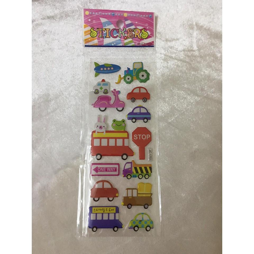 Sticker 3D Nổi Nhiều Mẫu ( Giao Hình Ngẫu Nhiên )