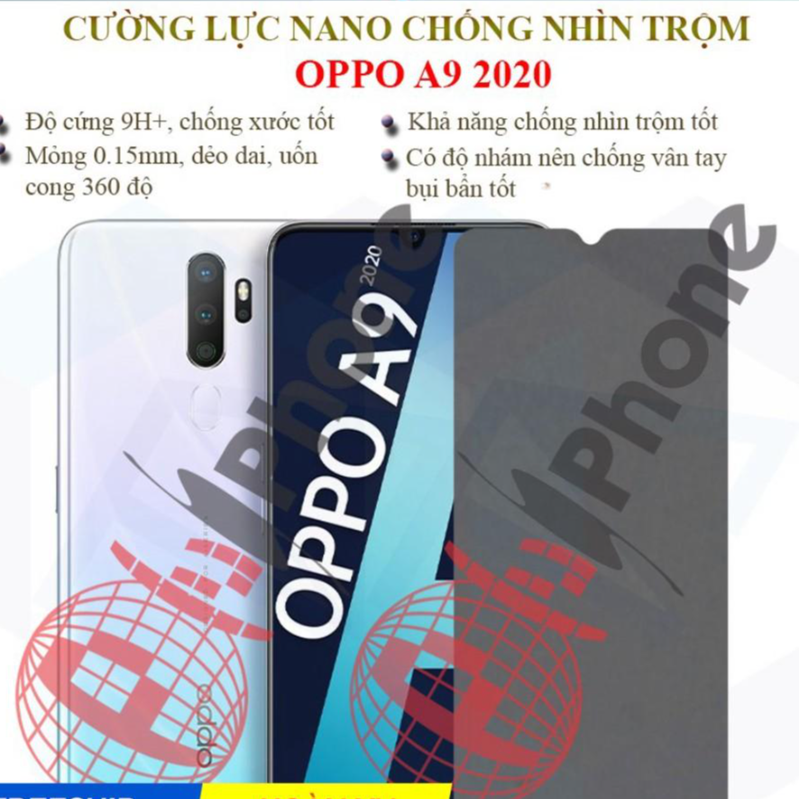 Dán chống nhìn trộm dành cho OPPO A9 2020 - Dán cường lực dẻo nano