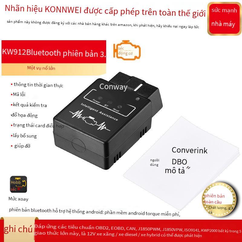 Đảm bảo chất lượng có thể ủy quyền cho công cụ chẩn đoán lỗi động cơ xe hơi KONNWEI KW912 ELM327 OBD2 thỏa thuận đầy đủ