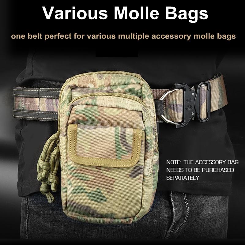 4.5CM 3.8CM Airsoft Chiến Thuật Đai Săn Bắn Nhanh Chóng Phát Hành Hợp Kim Đai Nylon Dài 121Cm Thời Trang Thắt Lưng Nam Ngoài Trời săn Bắn