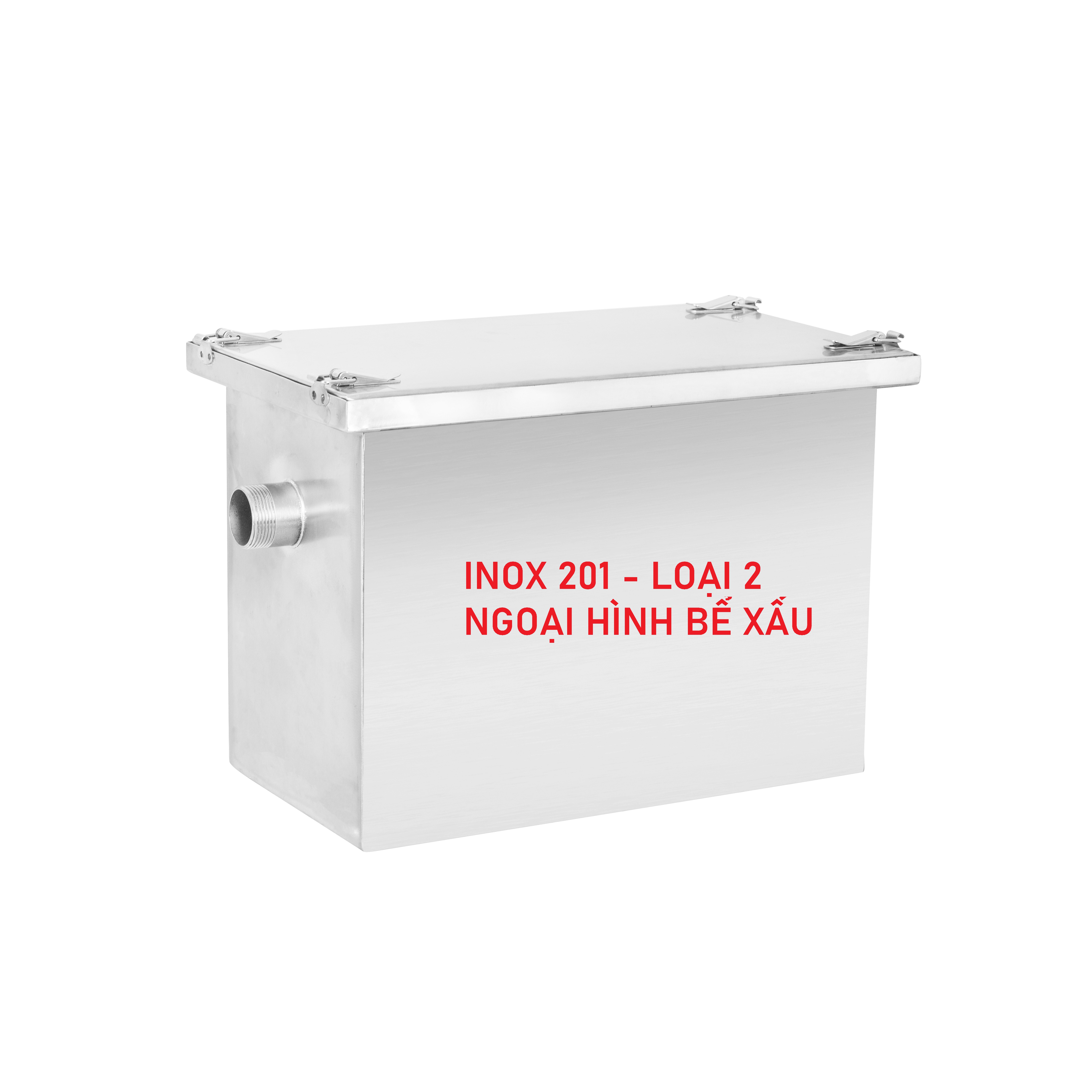 Bể Tách Mỡ Gia Đình 30 Lít Inox 201 - Inox Loại 2 - Inox Dày 0.8 mm