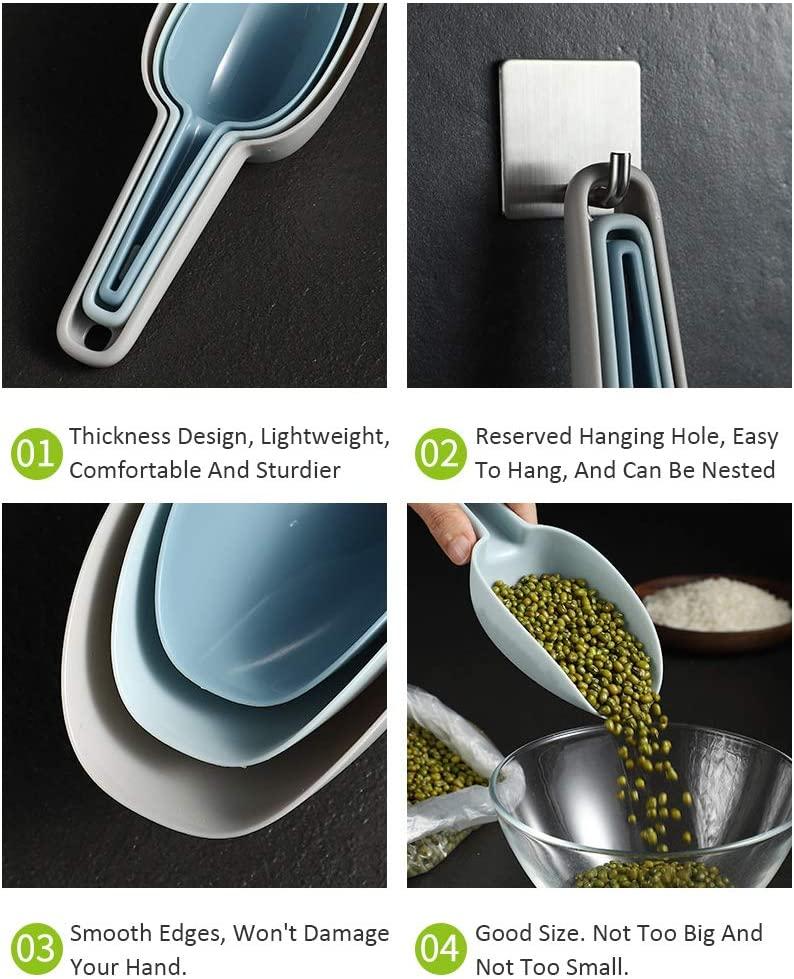 Bộ 3 chiếc thìa đá, Muỗng nhà bếp bằng nhựa đa chức năng
