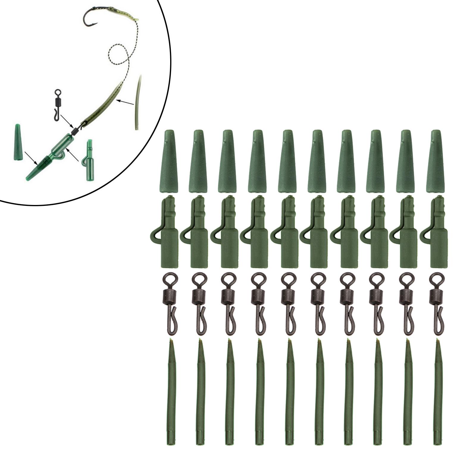 40-in-1 Carp Fishing Tackles Sea Fishing Rolling Swivels Terminal Tackle