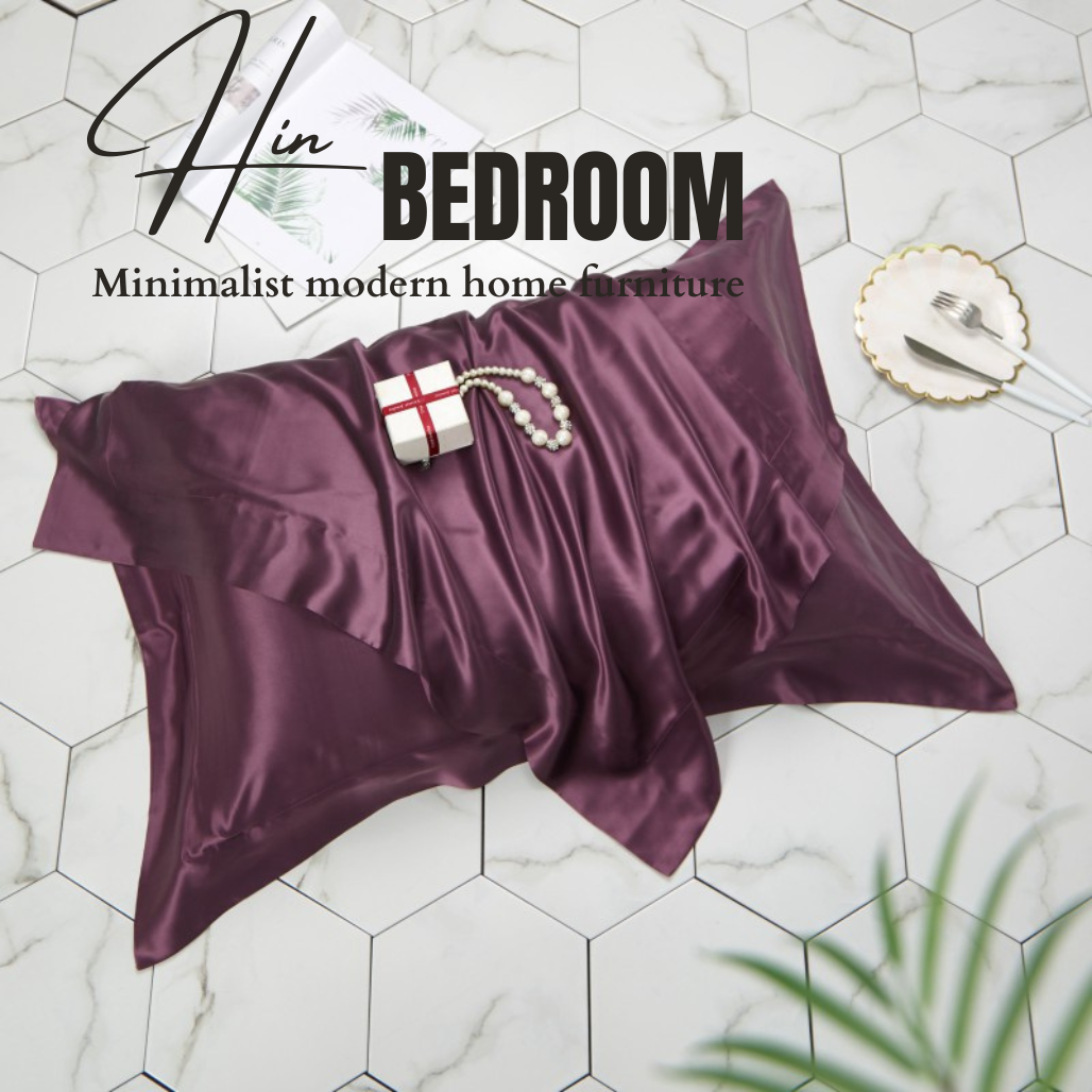 Vỏ Áo Gối Nằm Lụa 50x70cm Hin Home Bedding Mẫu 2