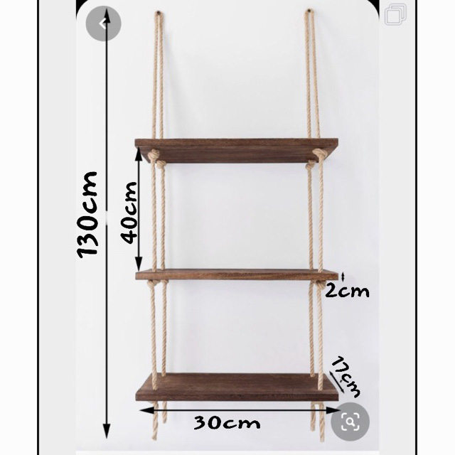 Kệ gỗ treo tường 30cm 3 tầng