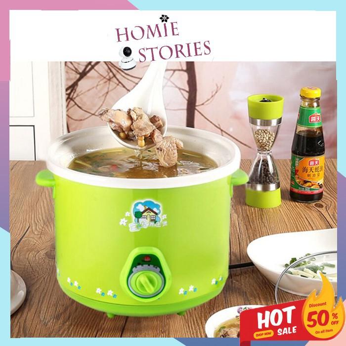 Nồi điện hầm cháo, sườn, kho cá, Nồi nấu cháo chậm cho bé 1.5l tiện lợi đa năng