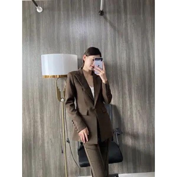 Set Đồ Áo Blazer Nữ +quần ống suông phong cách hàn quốc mẫu mới chất đẹp mã SZ01G