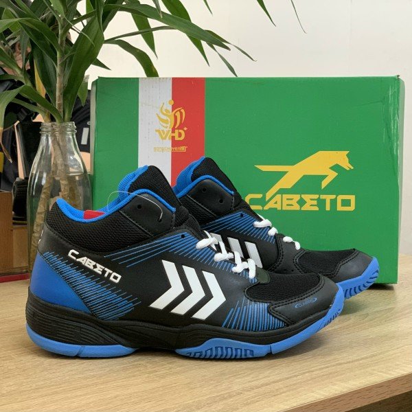 Giày bóng chuyền nam cày sân bê tông cực đỉnh VHD màu xanh đen