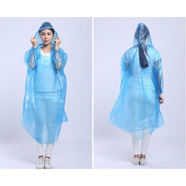 Lốc 10 áo mưa nilong dùng 1 lần đủ màu