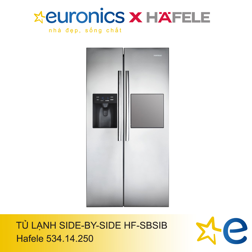 TỦ LẠNH HAFELE SIDE-BY-SIDE HF-SBSIB/534.14.250 - HÀNG CHÍNH HÃNG ( SHIP TOÀN QUỐC)