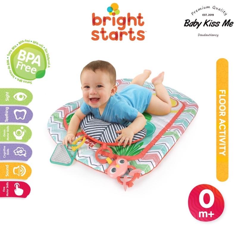 Thảm nằm chơi Tummy Time kèm đồ chơi , hỗ trợ bé lẫy Giggle &amp; See Safari Prop &amp; Play Mat