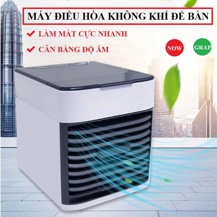 Quạt Điều Hoà Hơi Nước Để Bàn Văn Phòng Mini, Làm Mát Cực Nhanh, Lọc Và Giữ Ẩm Không Khí, Dây Sạc USB Có Bảo Hành