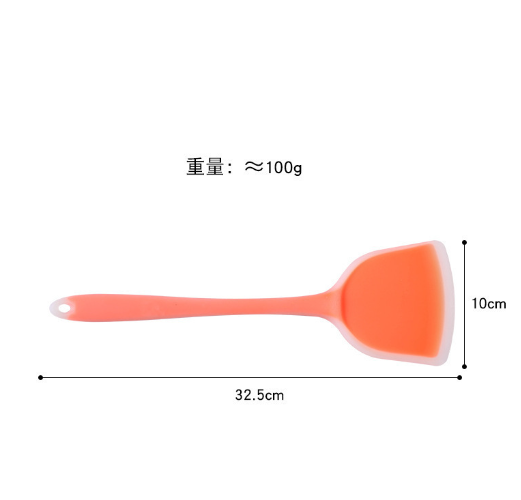 DỤNG CỤ NẤU ĂN, SẠN, XẺNG CHIÊN XÀO CHẤT LIỆU SILLICONE SIÊU CHỊU NHIỆT CÁN DÀI 33CM GD759-XengSilli