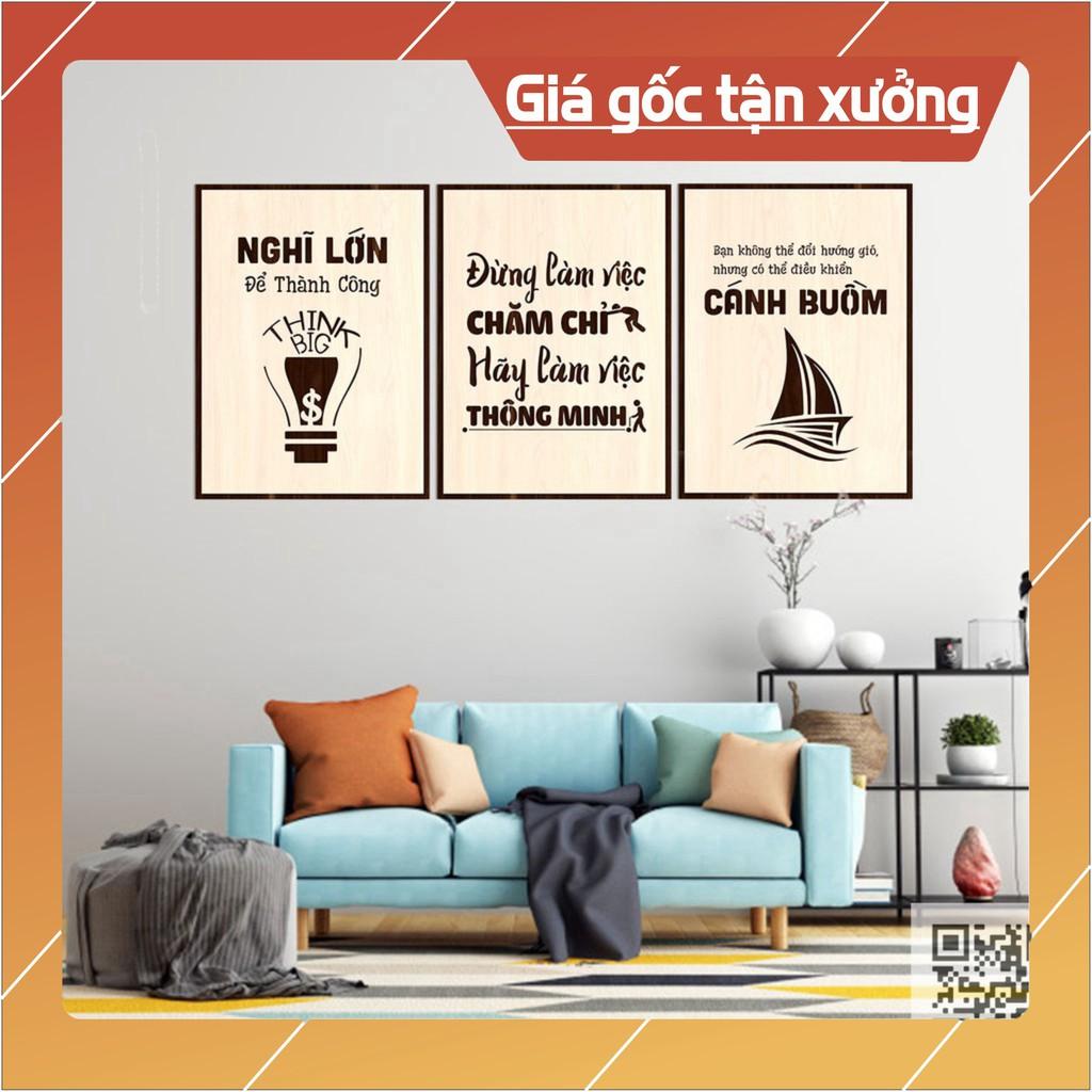 Bộ 3 tranh tạo động lực làm việc cho nhân viên, kích thích sáng tạo