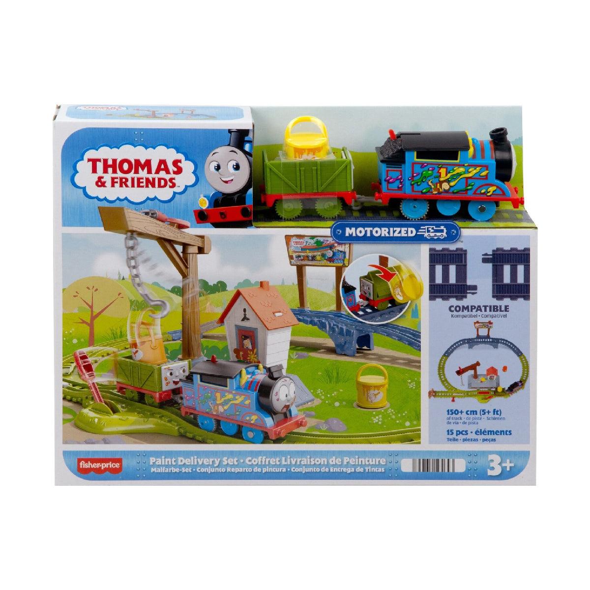 Đồ Chơi Mô Hình Vận Chuyển Sắc Màu Và Cần Cẩu Linh Hoạt THOMAS FRIEND HTN34
