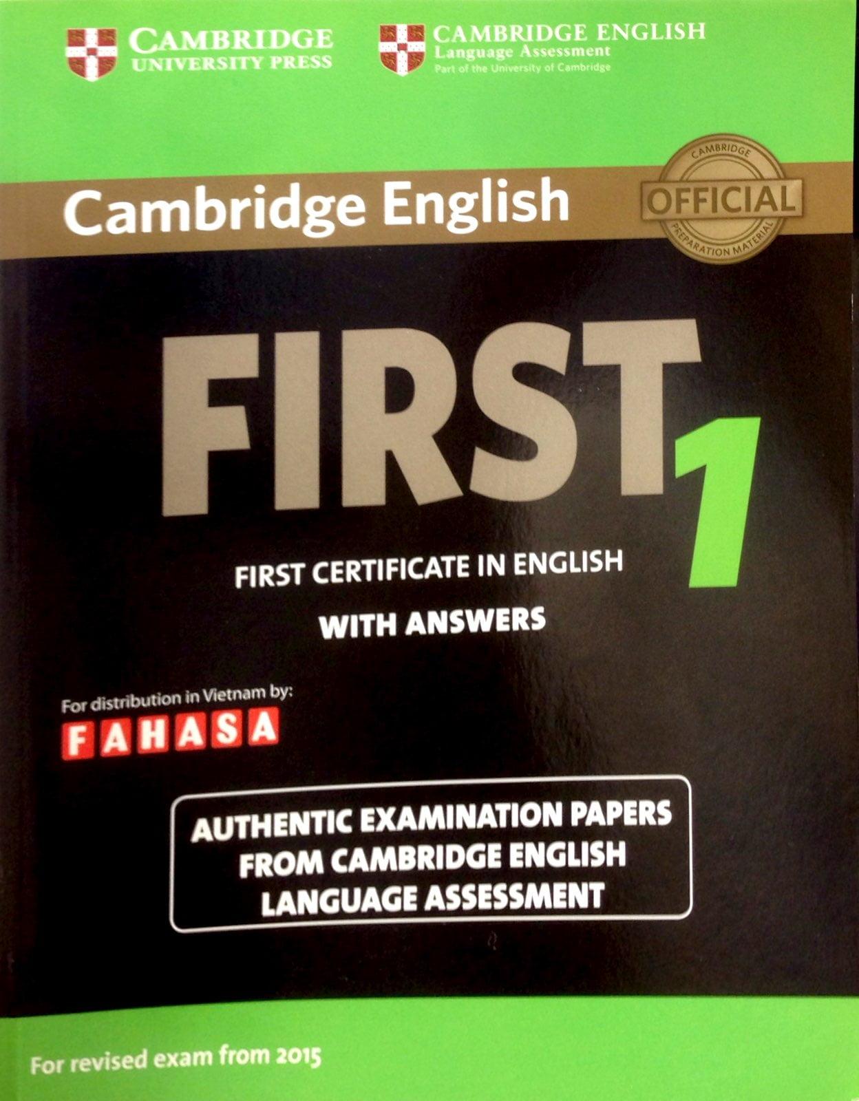 Cam English First 1 For Revísed Exam Fro