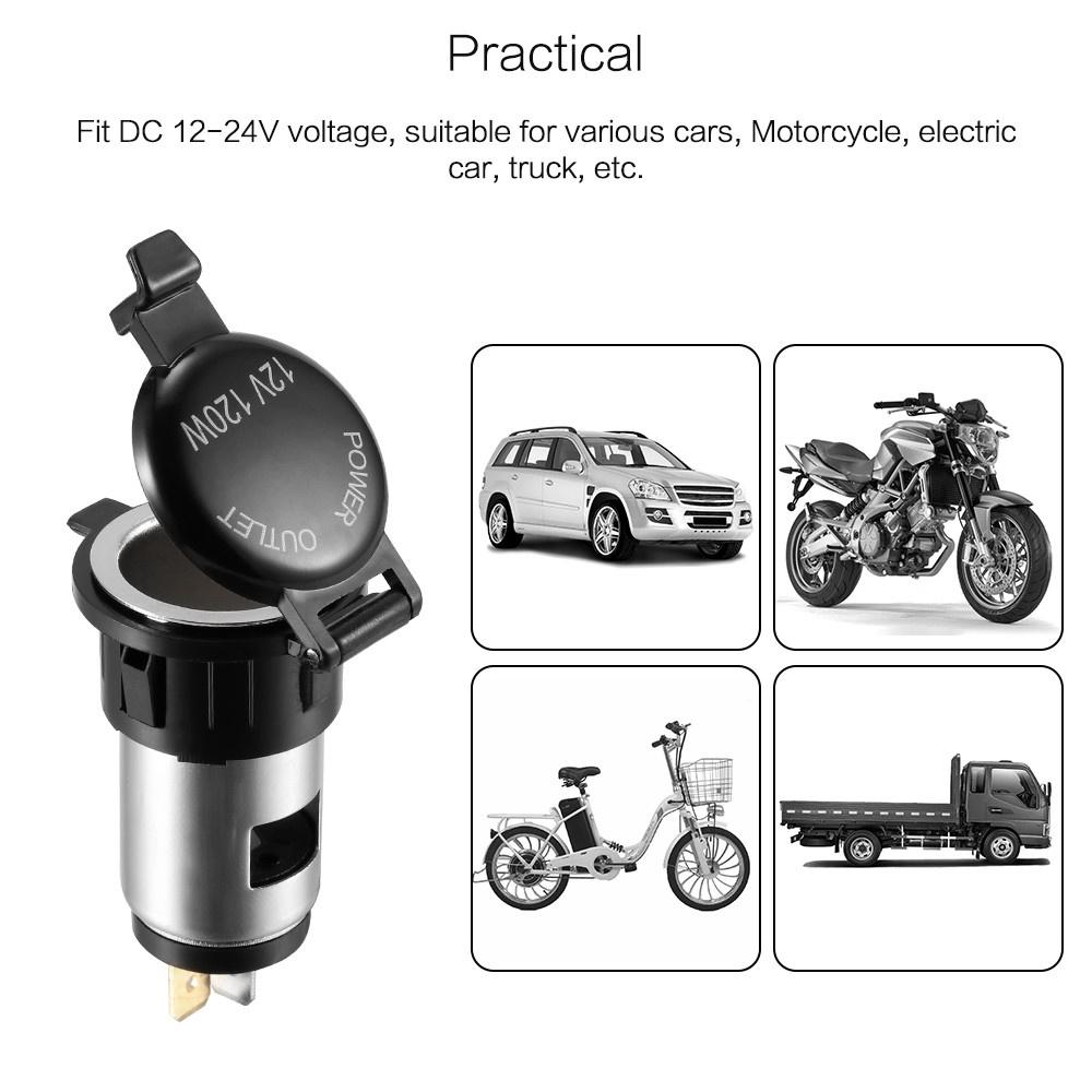 Ổ CắM BậT LửA 12V 120W Cho Xe Hơi/Xe MáY