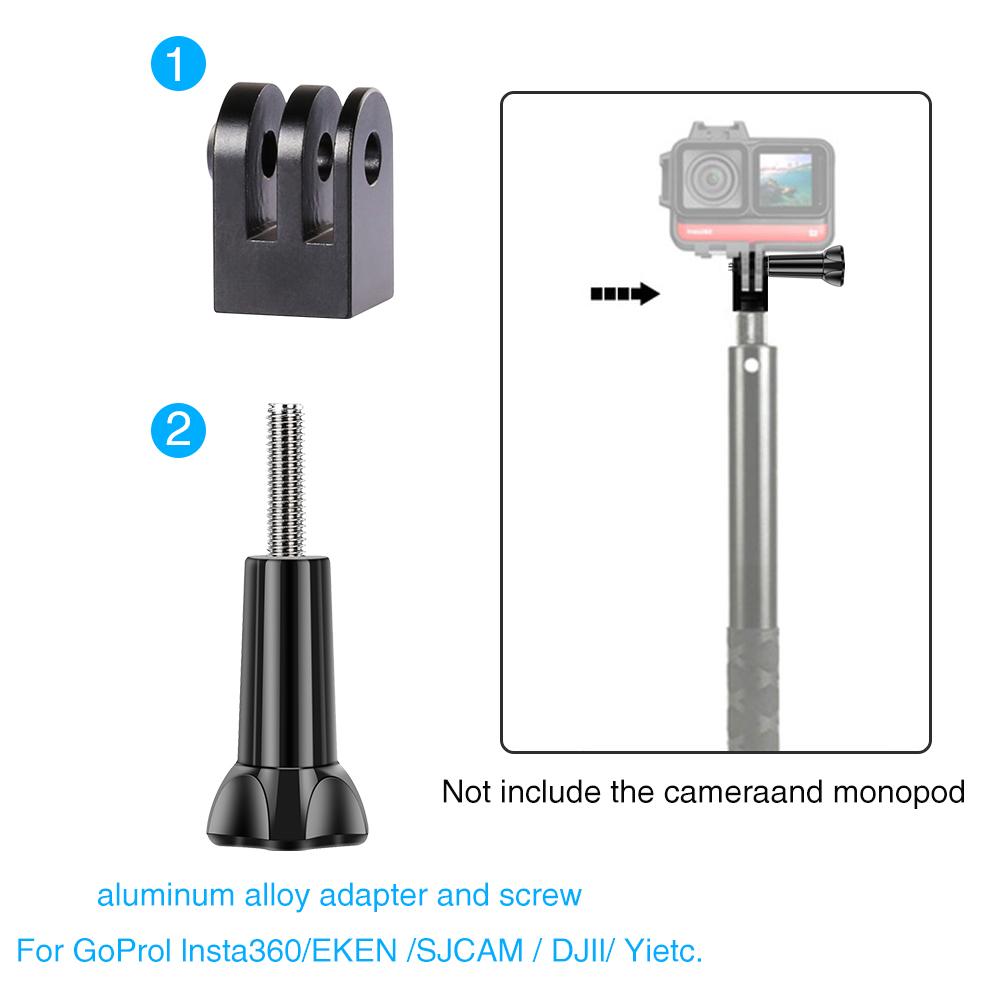 Xe máy Panoramic Monopad Tay cầm MOUNT TAY MOUNT cho GoPro Max Hero 11 10 Insta360 Một phụ kiện camera X3 X2