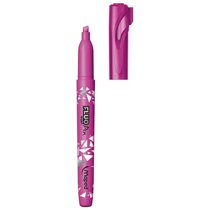 Bút Dạ Quang Maped Slim 734036 - Màu Hồng