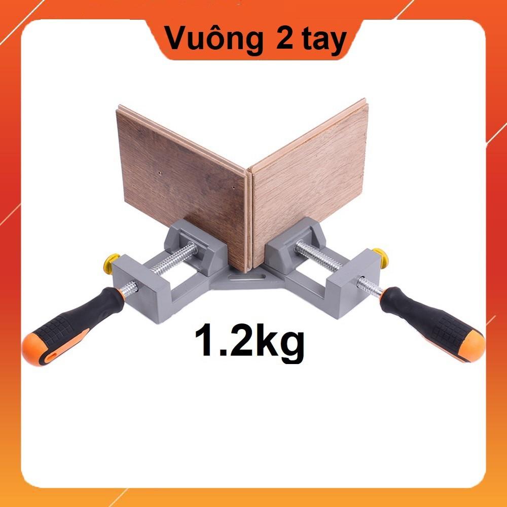 Ê tô kẹp góc vuông 90 độ hai tay vặn cao su - Độ mở 65mm