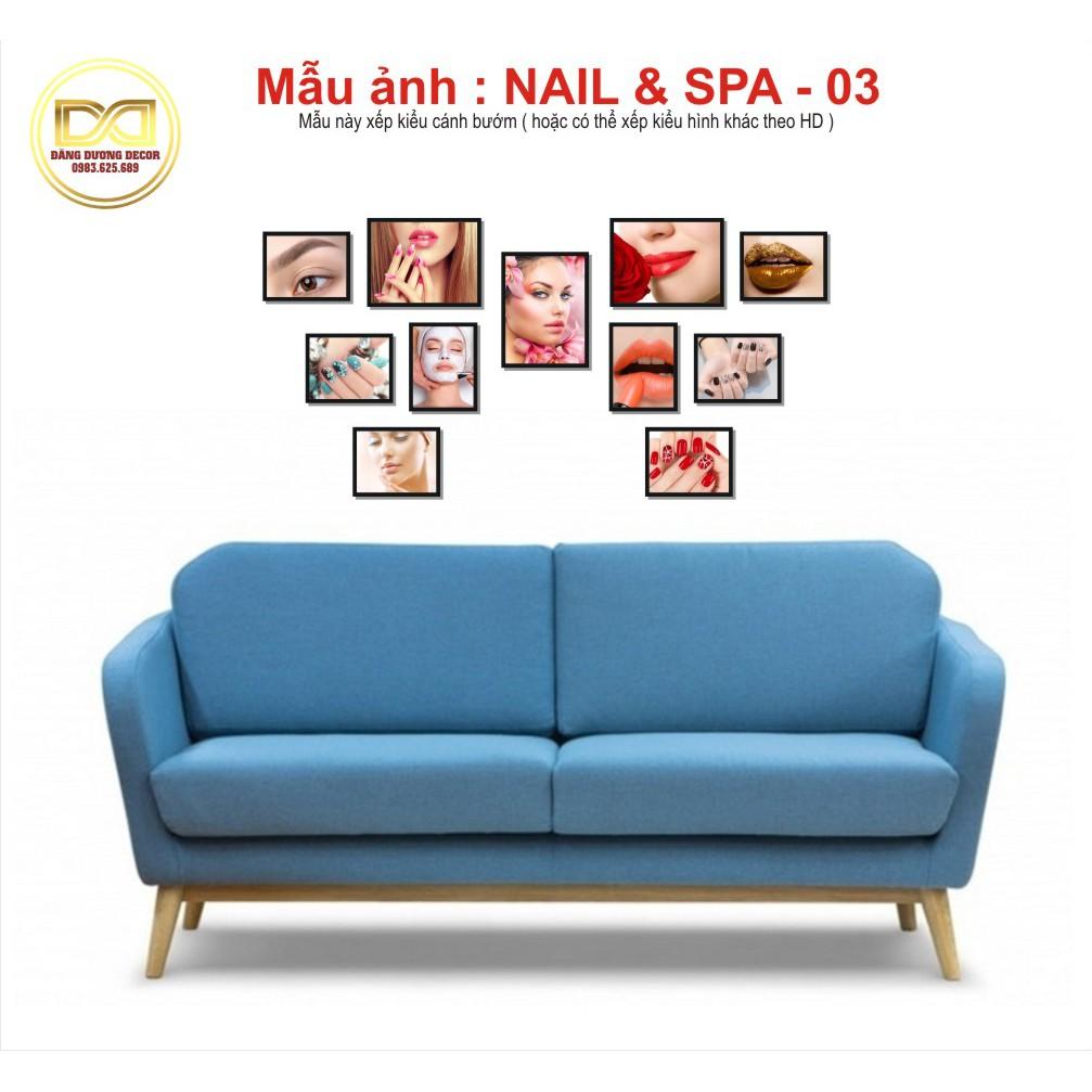 Bộ 11 Tranh trang trí NAIL - SPA - THẨM MỸ BEAUTY - Mẫu đa dạng - Dễ lắp đặt - Sang chảnh.