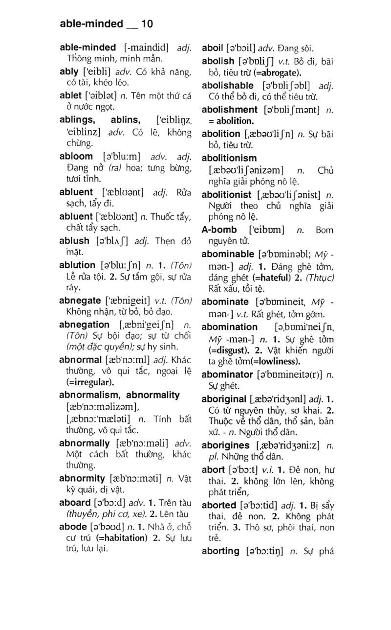 Từ Điển Anh - Việt 340.000 Mục Từ Và Định Nghĩa (Tái Bản 2022) (Bìa Cứng)
