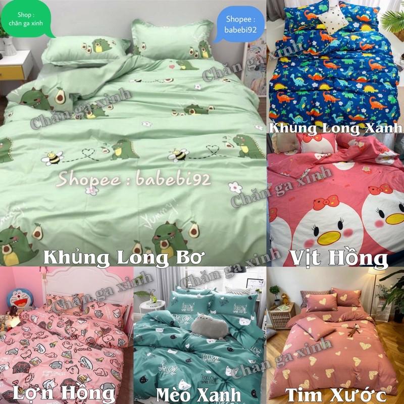 Bộ 5 Món Vỏ Chăn Ga Gối Coton poly cao cấp