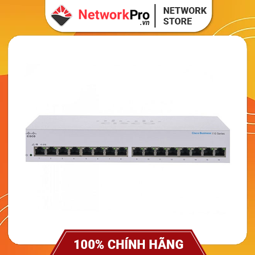 Switch Cisco CBS110-16T-EU Chính Hãng 16-port GE